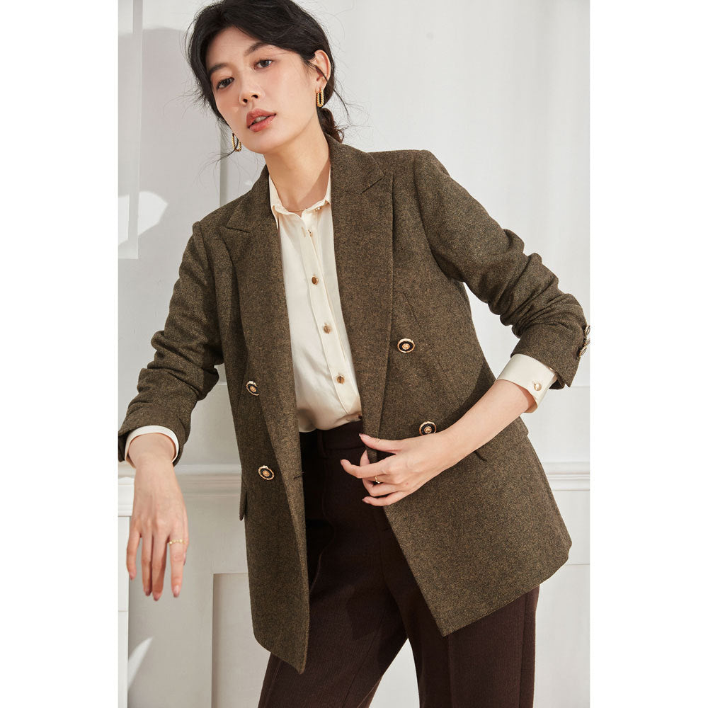 クラシックウールダブルジャケット