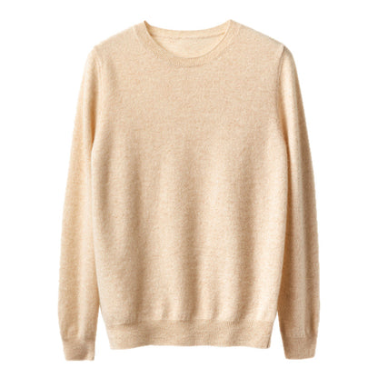 上質ウール クルーネックプルオーバーニット